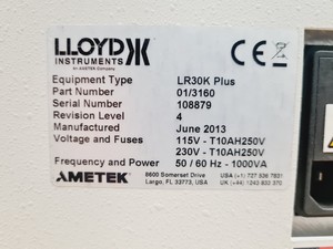 Thumbnail image of Lloyd LR30k Plus Tensile Test Machine
