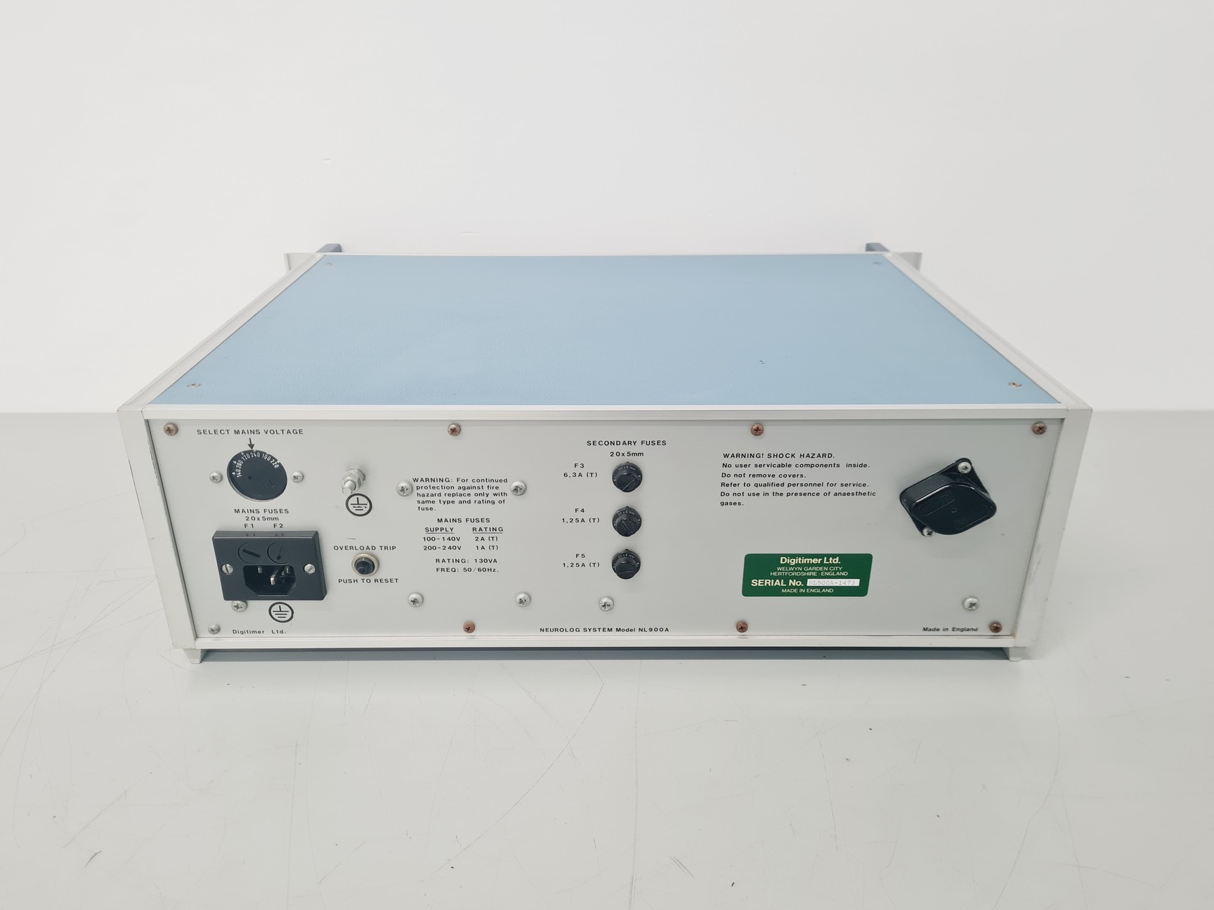 Image of Digitimer Neurolog System NL900A w/5 Modules Lab