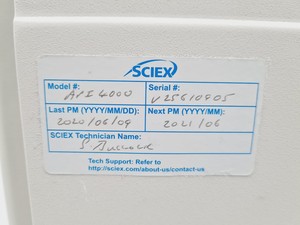 Thumbnail image of Applied Biosystems MDS SCIEX API 4000 LC/MS/MS System