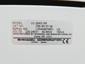 Thumbnail image of Shimadzu UFLC XR Prominence system