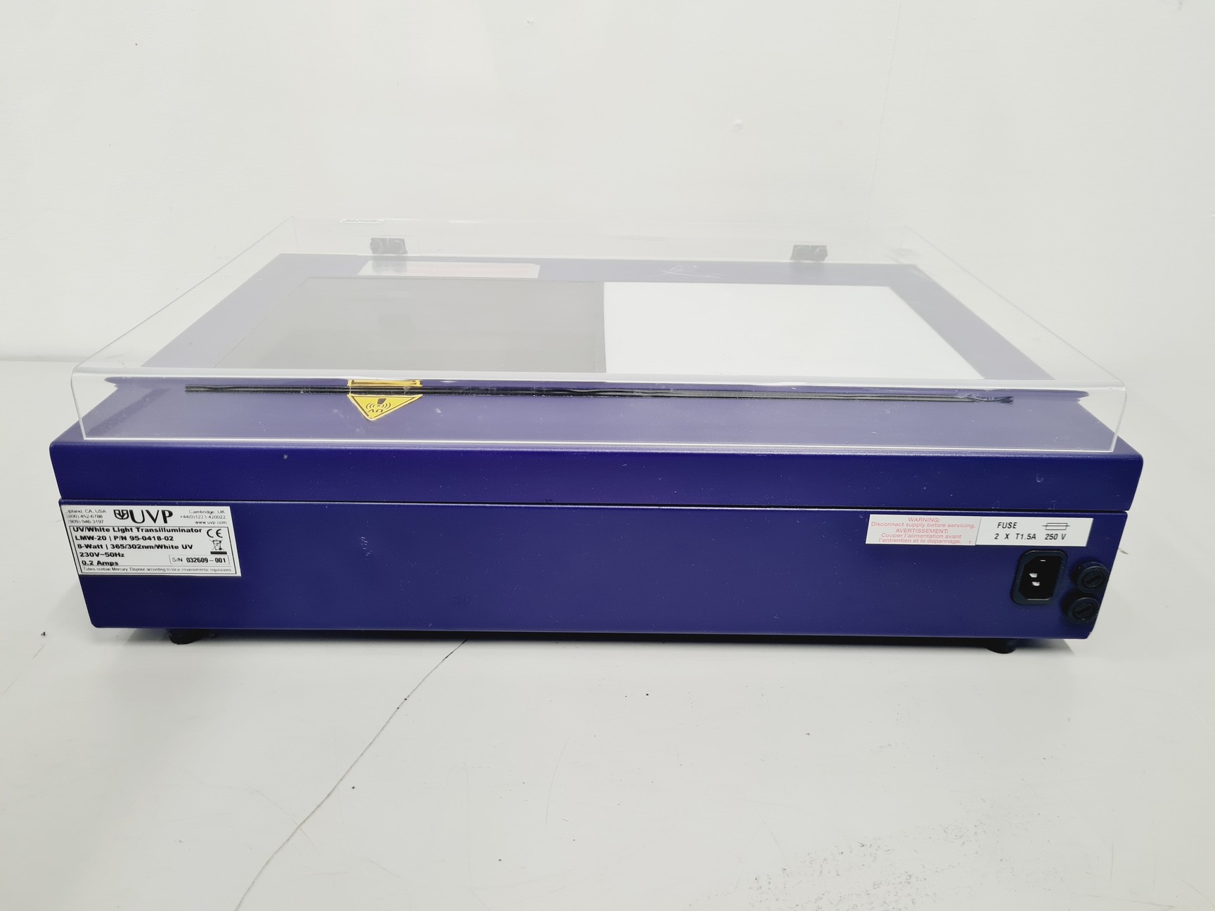Biospectrum Machine UVP BioSpectrum 315 Imaging system with UVP White/2UV Transilluminator