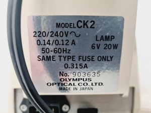 Thumbnail image of Olympus CK 2 Microscope w/ 4 x Objectives Lab