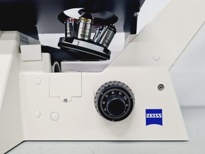 Thumbnail image of Carl Zeiss Axiovert 40 CFL Microscope w/ 4 x Objectives Lab