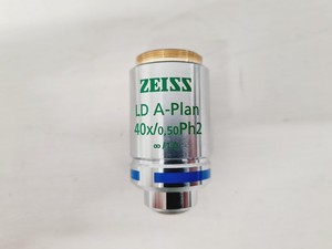 Thumbnail image of Carl Zeiss Axiovert 40 CFL Microscope w/ 4 x Objectives Lab