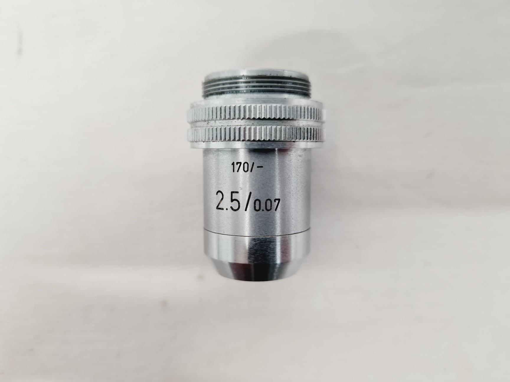 Image of Leitz Wetzlar 786496 Microscope w/ 5 x Objectives Lab