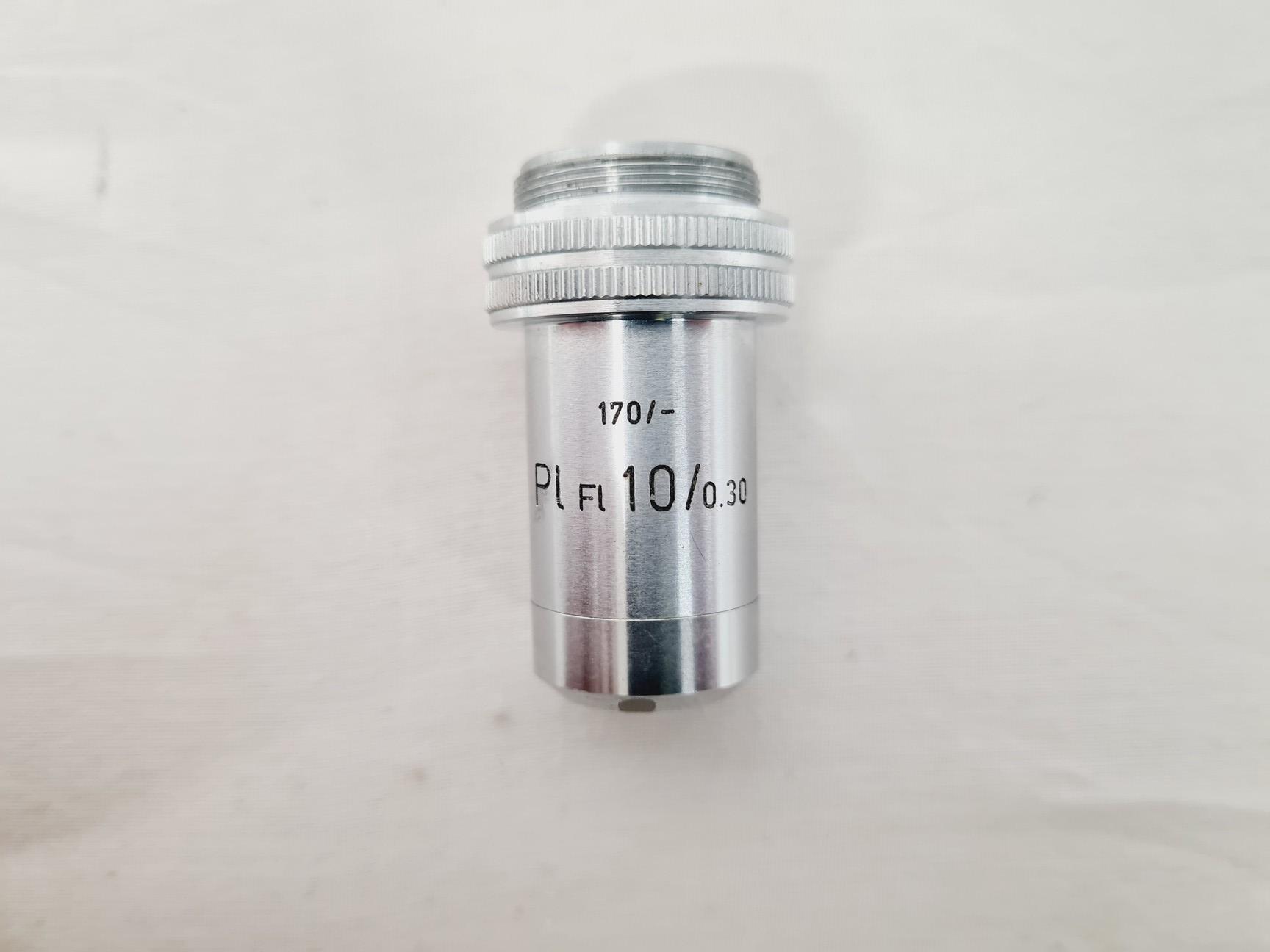 Image of Leitz Wetzlar 786496 Microscope w/ 5 x Objectives Lab