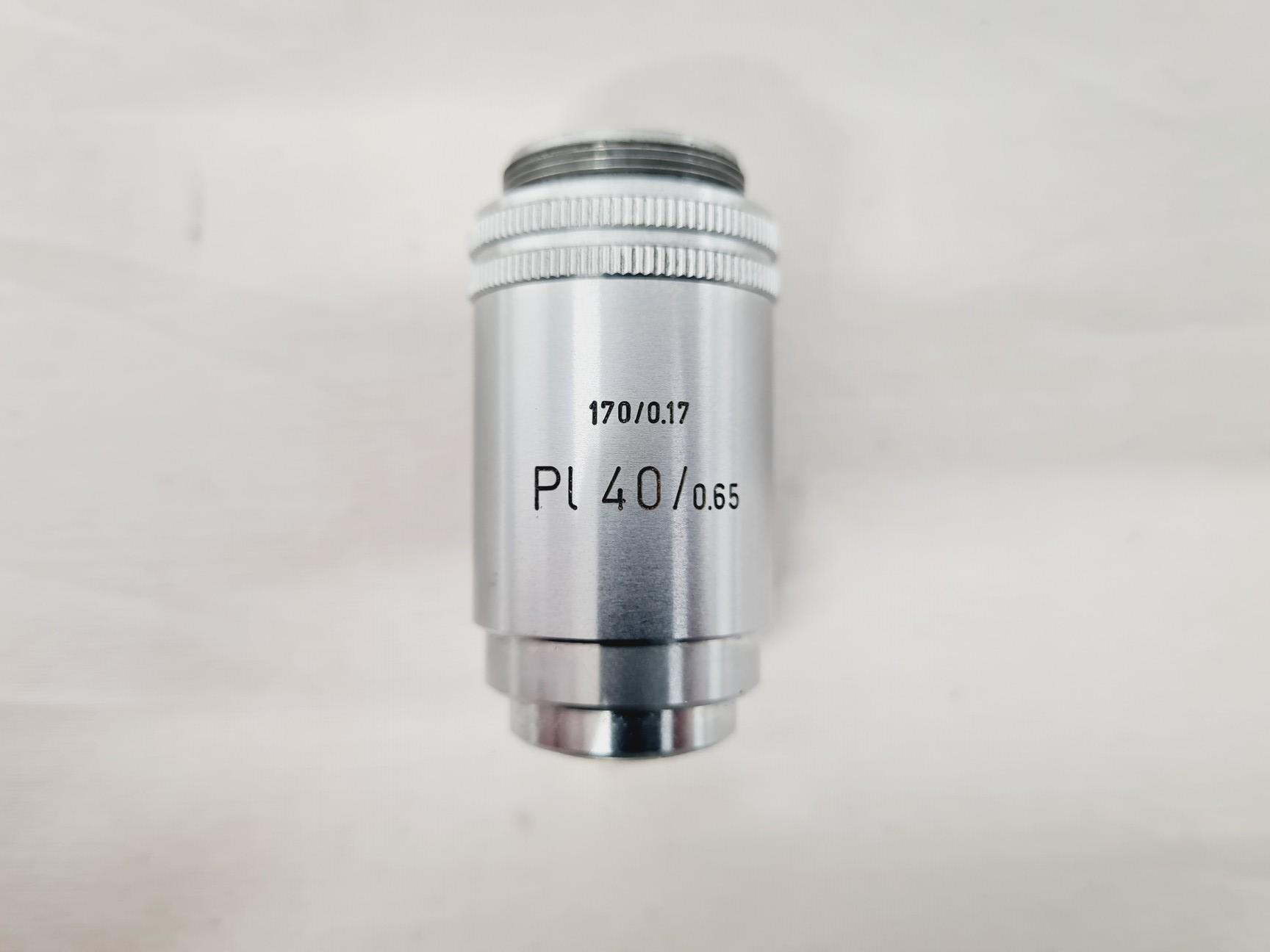 Image of Leitz Wetzlar 786496 Microscope w/ 5 x Objectives Lab