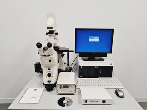 Thumbnail image of Carl Zeiss Axiovert 200M with 4 x Objectives 