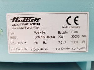 Thumbnail image of Hettich Rotina 46 R 4610 Centrifuge