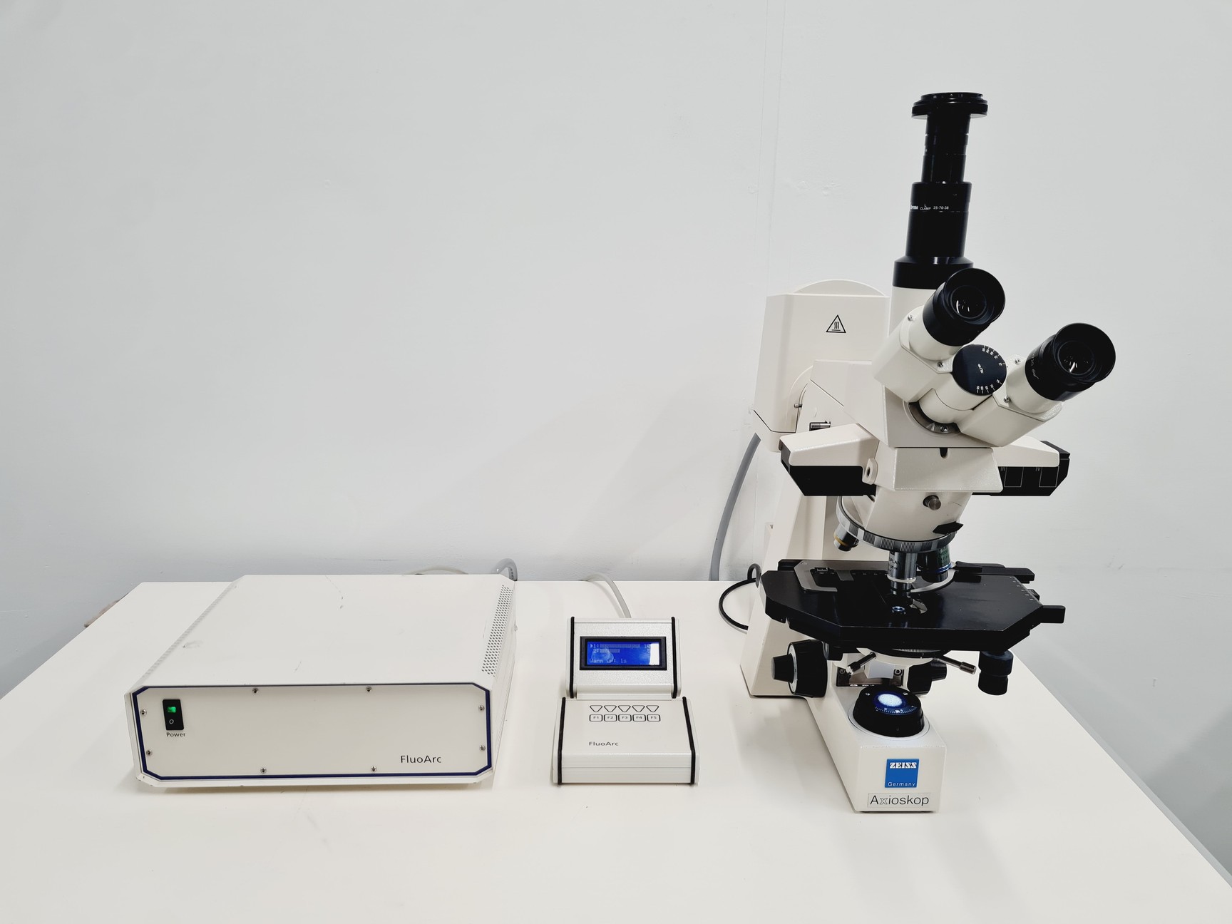 Image of Zeiss Axioskop EL-Einsatz with 4 Objectives