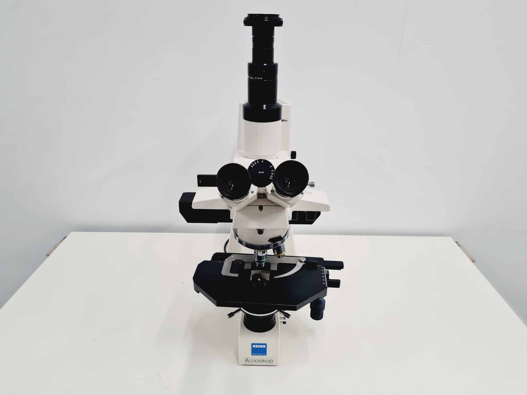 Image of Zeiss Axioskop EL-Einsatz with 4 Objectives
