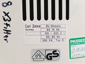 Thumbnail image of Zeiss Axioskop EL-Einsatz with 4 Objectives