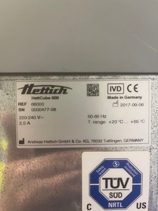 Thumbnail image of Hettich HettCube 600 Incubator Lab