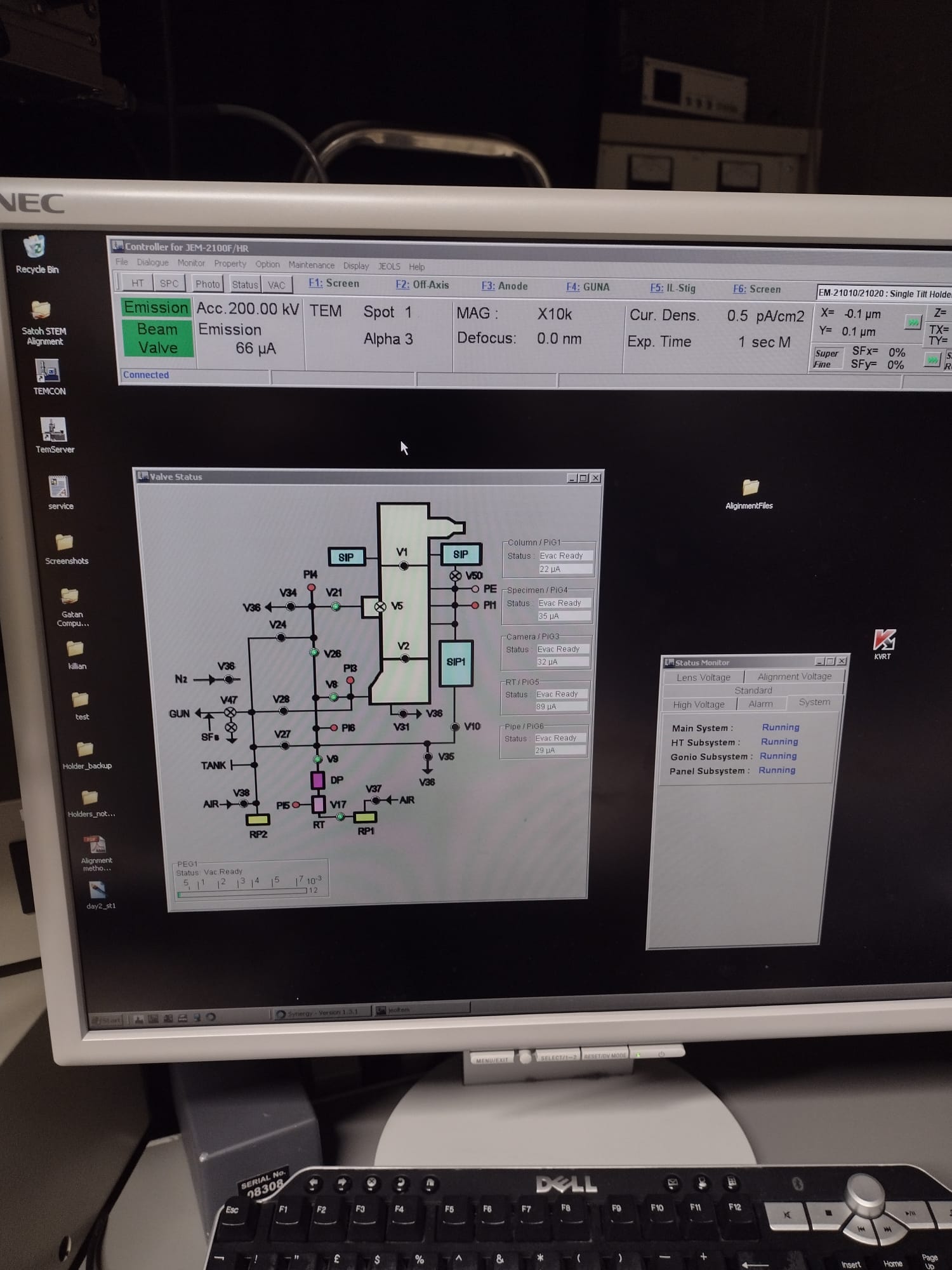 Image of JEOL JEM-2100F Transmission Electron Microscope System (2009) TEM Lab