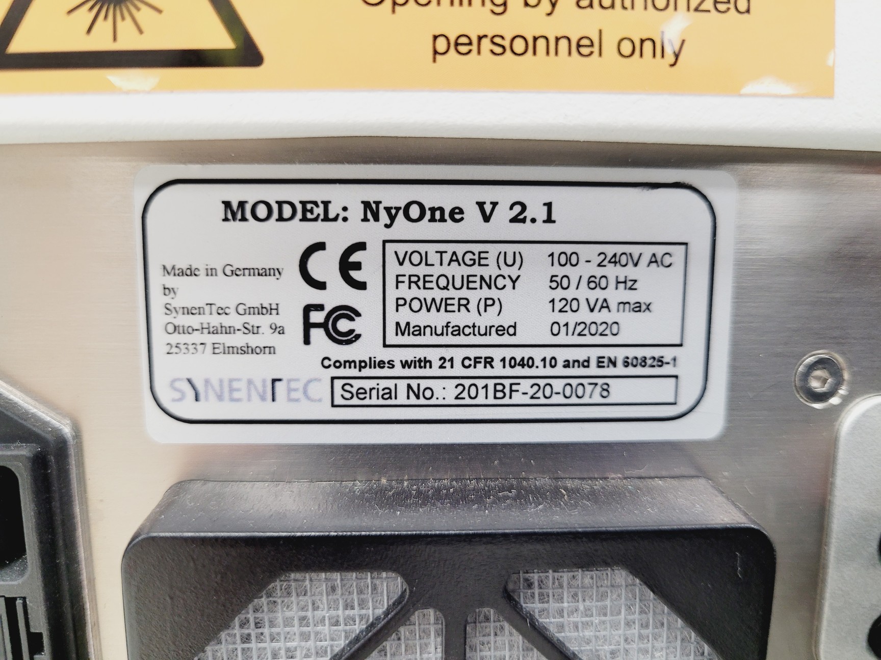 Image of Synentec NyOne Cell Imager Lab