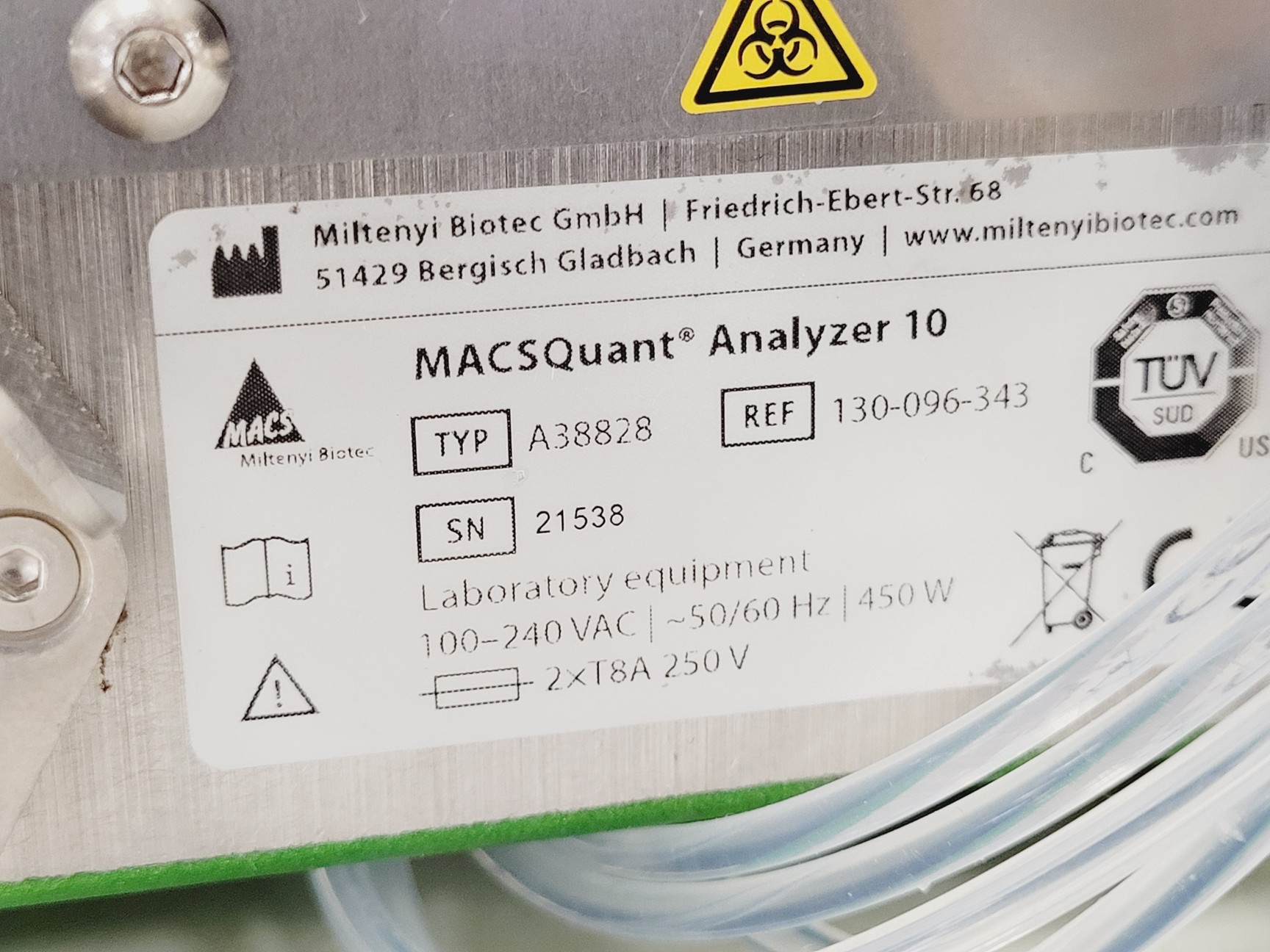 Image of Miltenyi Biotech MACSQuant Analyser 10 Lab (2020)