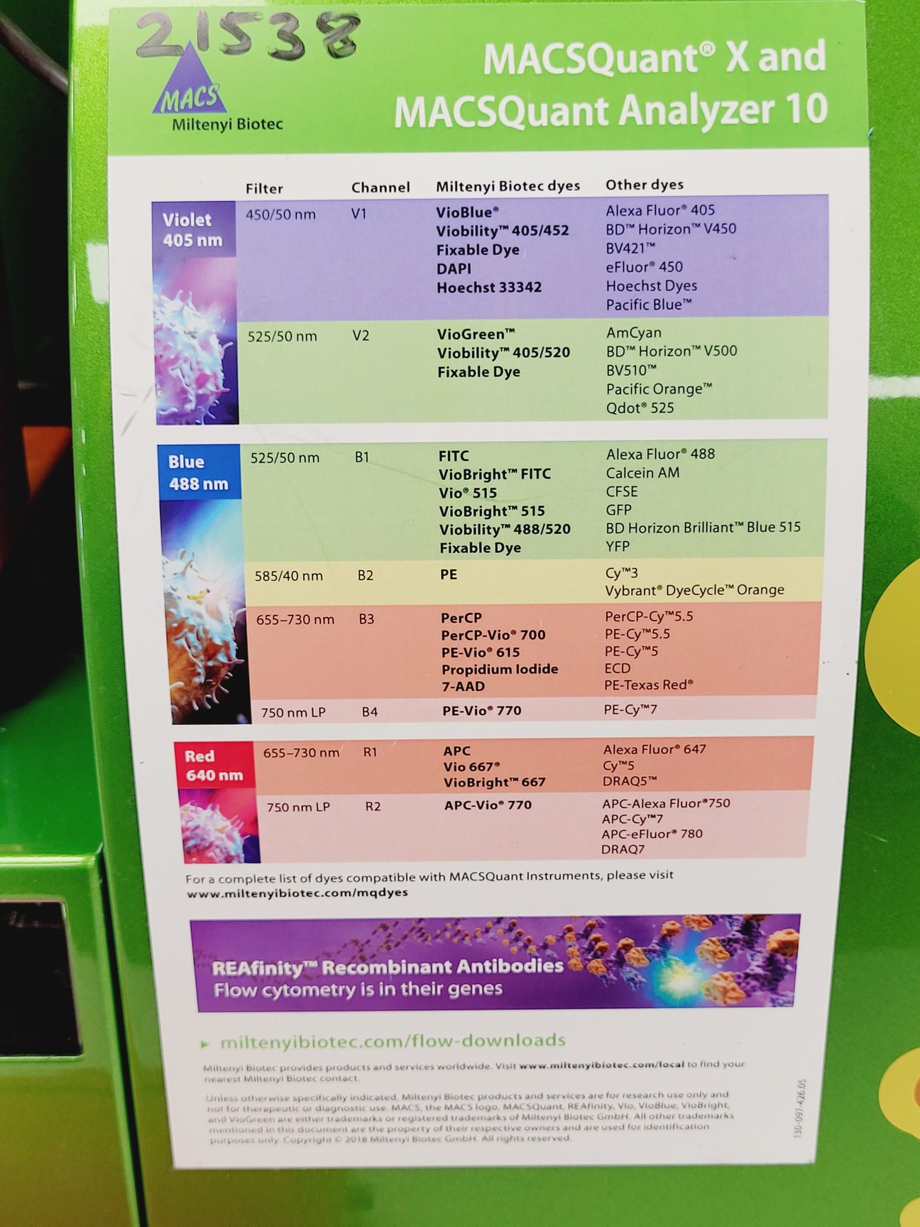 Image of Miltenyi Biotech MACSQuant Analyser 10 Lab (2020)