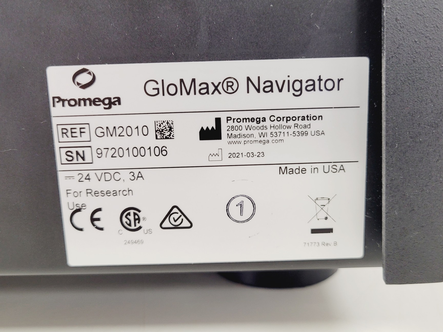 Image of Promega GloMax Navigator GM2010 (2021) Lab