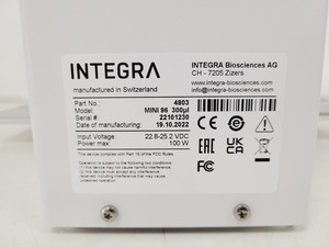 Thumbnail image of Integra Mini 96 300ul Portable Electronic Pipette Lab