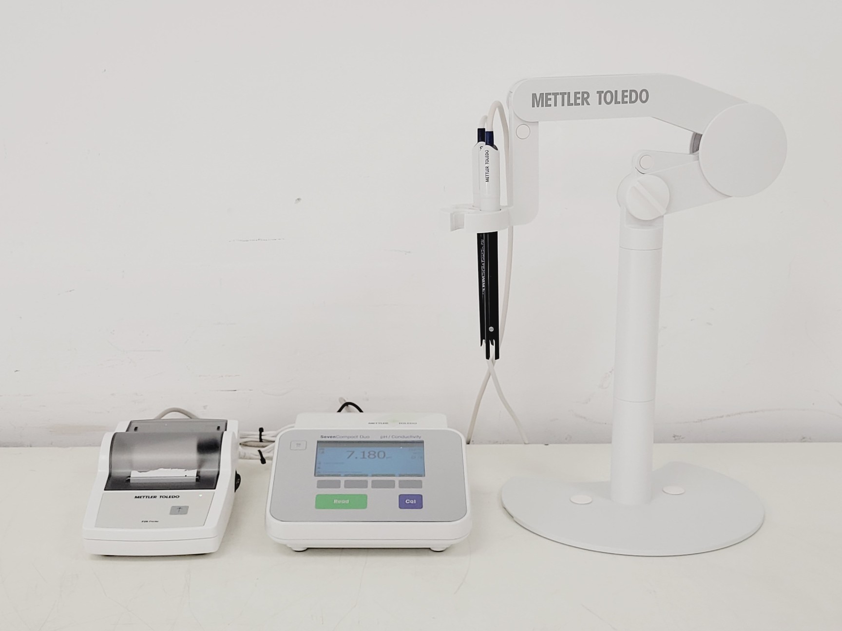 Image of Mettler Toledo SevenCompact Duo pH/ Conductivity w/ P25 Printer Lan