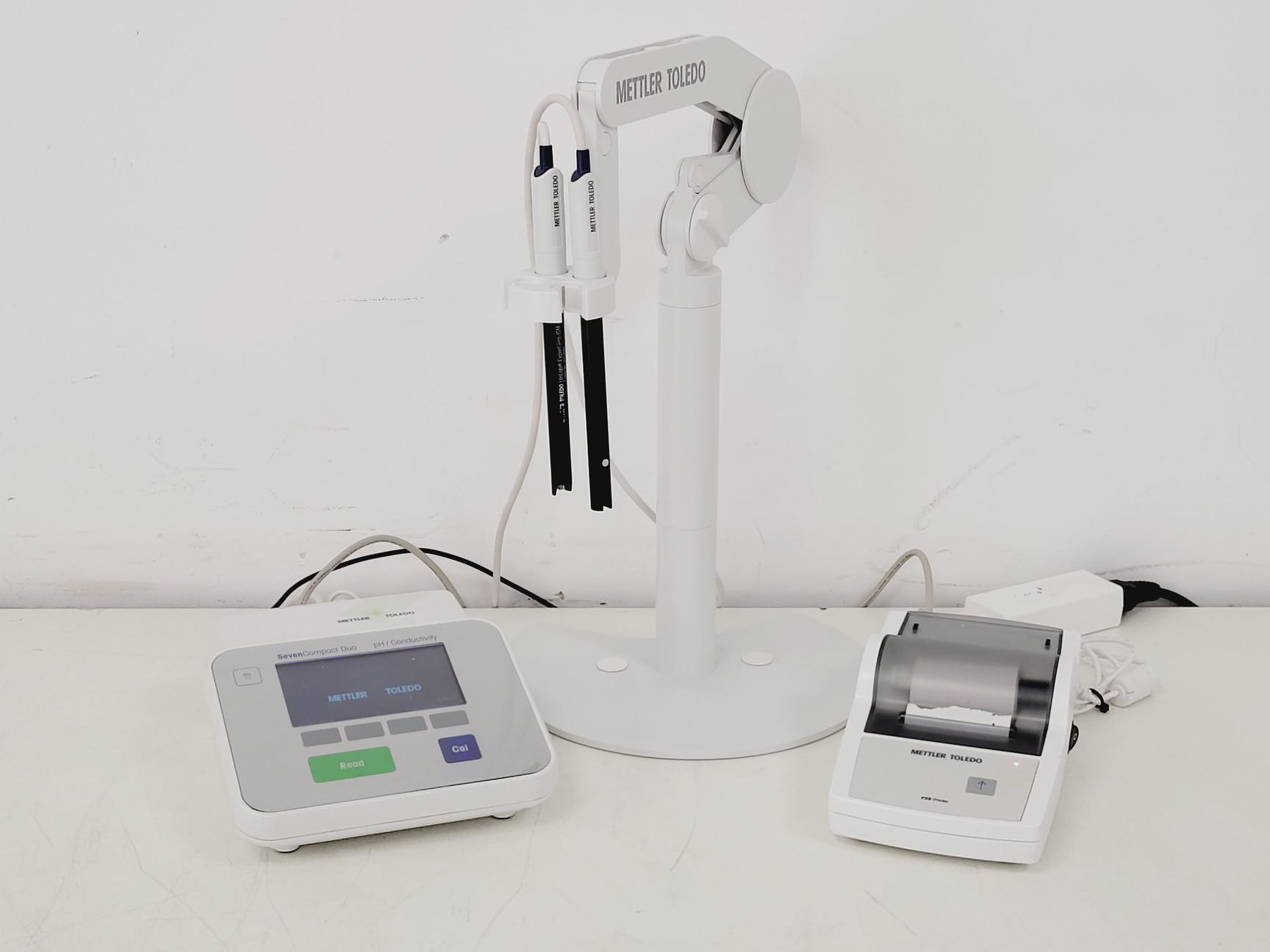 Image of Mettler Toledo SevenCompact Duo pH/ Conductivity w/ P25 Printer Lan