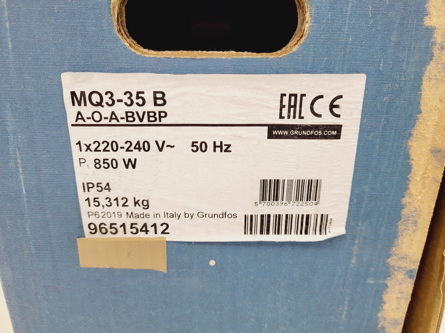 Image of Grundfos Milli-Q MQ 35 All-In-One Pressure Booster Pump