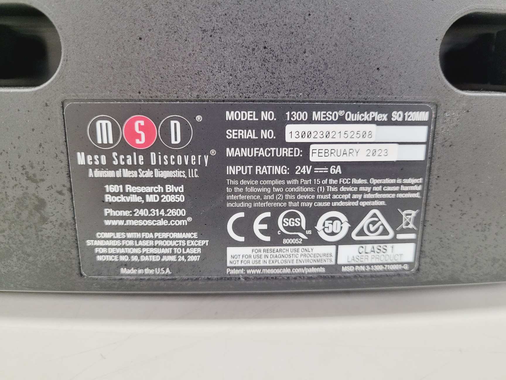 Image of MSD MESO 1300 QuickPlex SQ 120MM Multiplexing System Lab