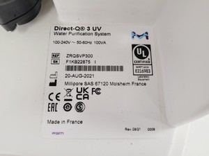 Thumbnail image of Millipore Direct-Q 3 UV Benchtop Water Purifier Lab