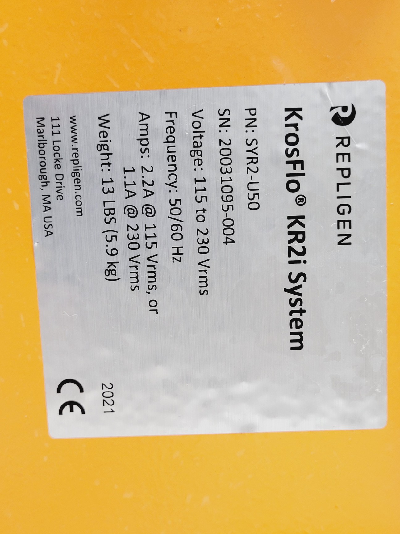 Image of Spectrum Labs KrosFlo TFF System KR2i Peristaltic Pump w/ ACSS-20K Balance