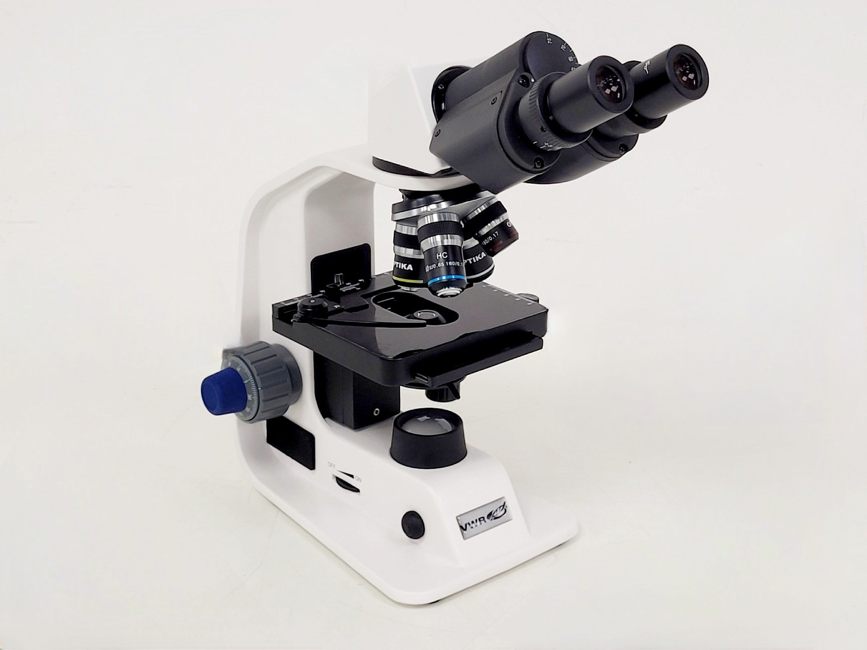 Image of VWR BL124A Brightfield Microscope 4 x Optika Objectives 4/10/40/100x Lab