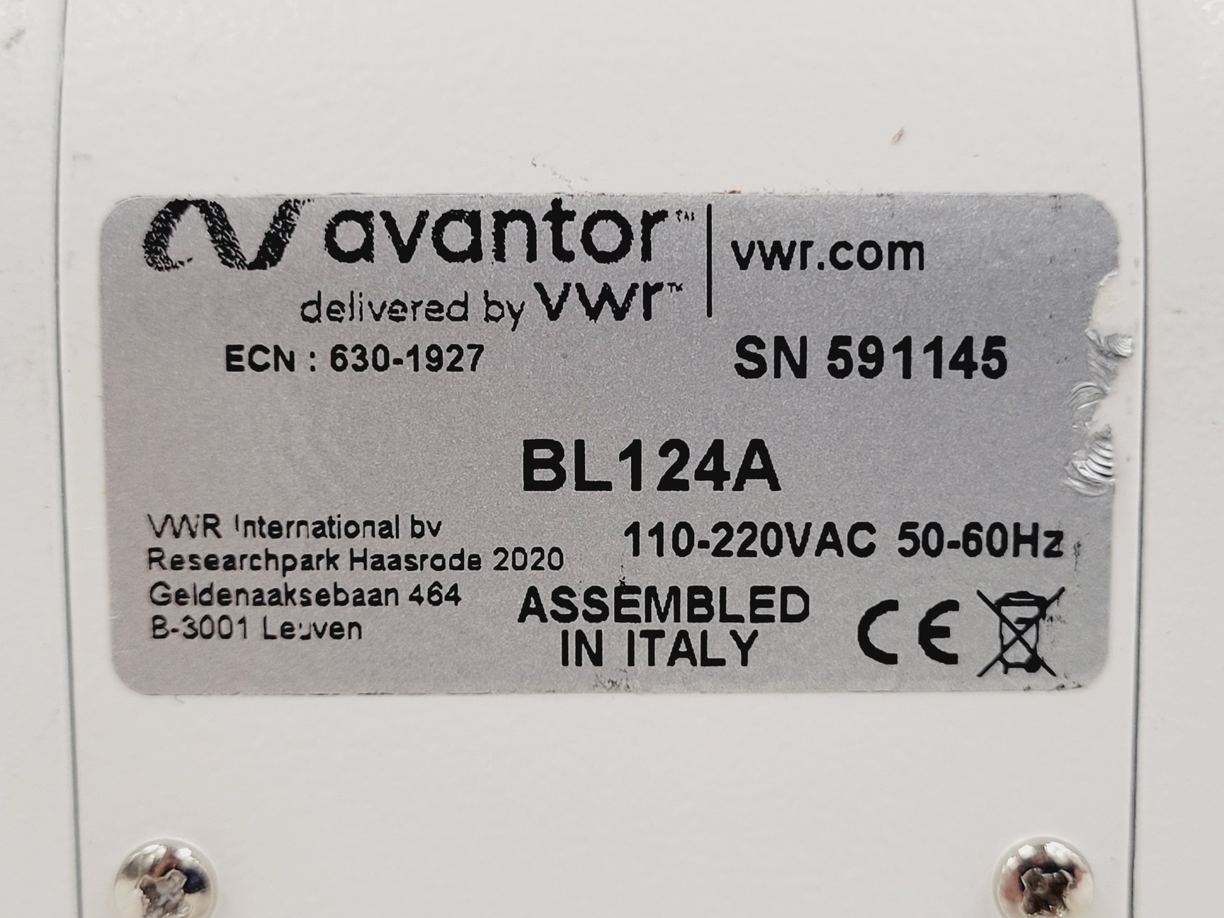 Image of VWR BL124A Brightfield Microscope 4 x Optika Objectives 4/10/40/100x Lab