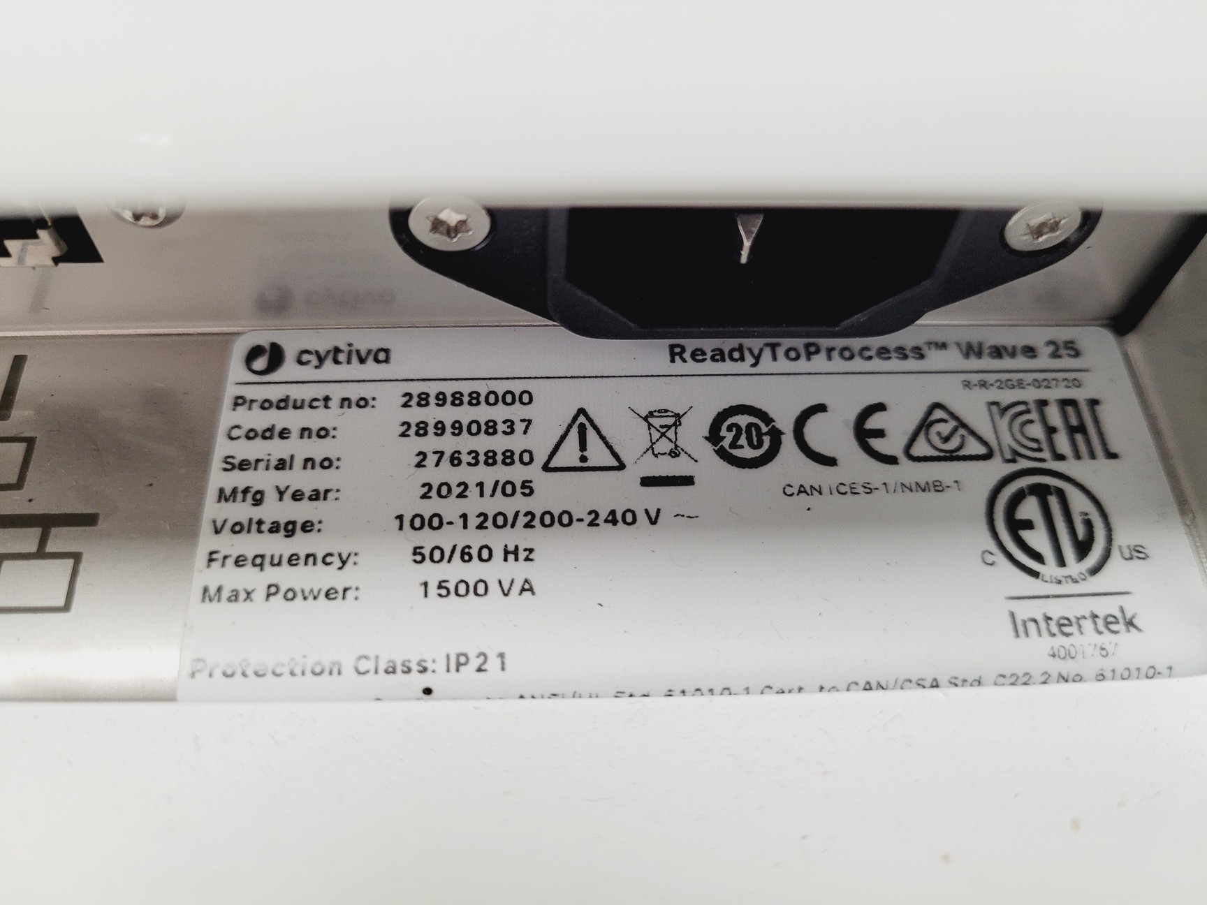 Image of Cytiva ReadyToProcess WAVE 25 w/ Tray 50, Pump25, CBCU Software, System Lab