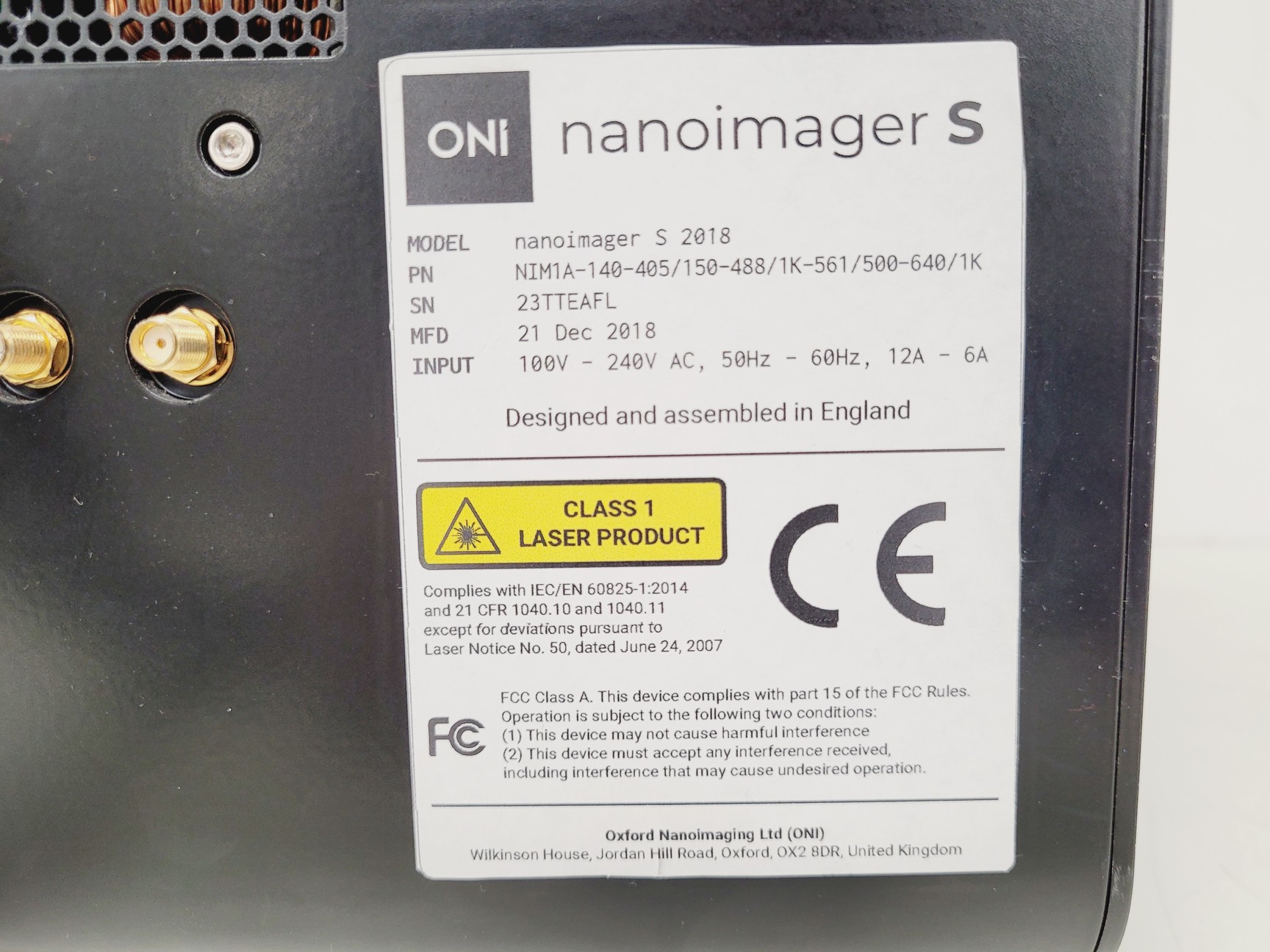 Image of ONI Nanoimager S Super-Resolution Microscope Lab