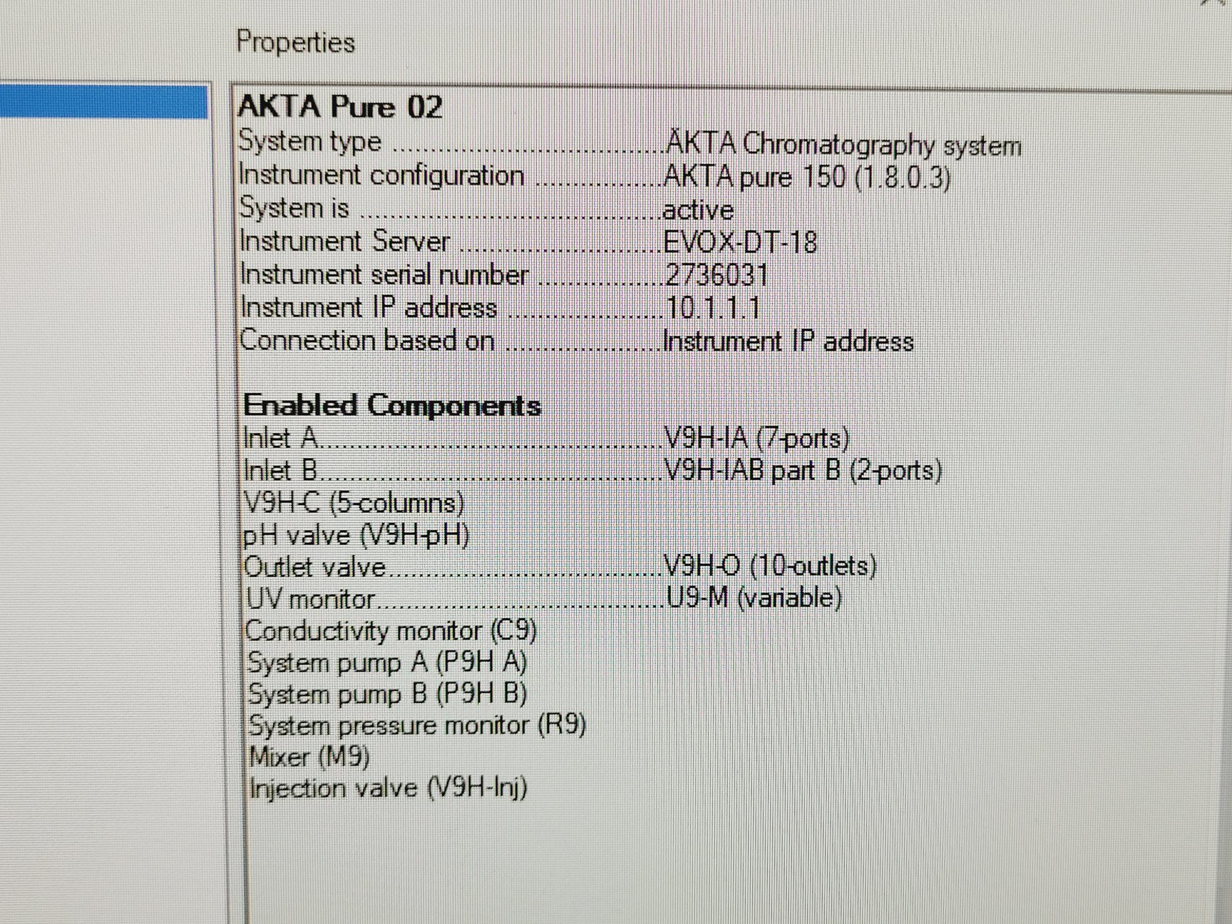 Image of GE Healthcare AKTA Pure FPLC System w/Fraction Collector F9-C & Sample Pump S9H