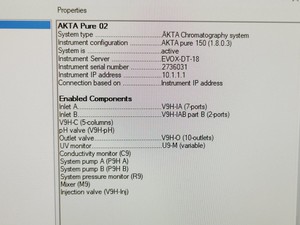 Thumbnail image of GE Healthcare AKTA Pure FPLC System w/Fraction Collector F9-C & Sample Pump S9H