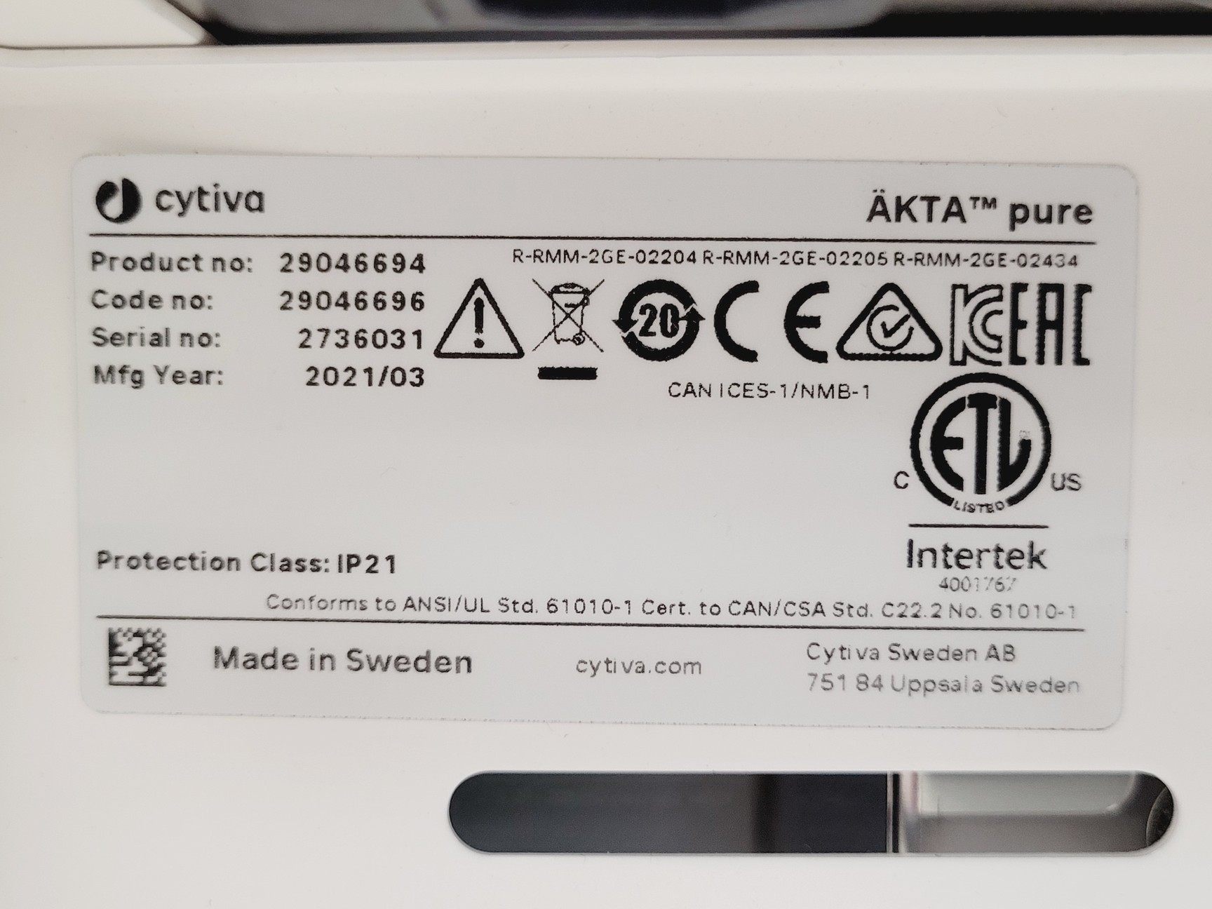 Image of GE Healthcare AKTA Pure FPLC System w/Fraction Collector F9-C & Sample Pump S9H