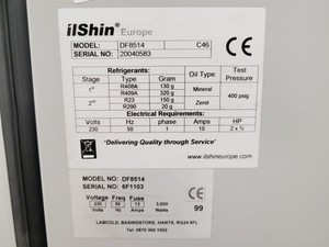 Thumbnail image of Labcold / ilShin DF8514 Ultra-Low Temperature Freezer Lab