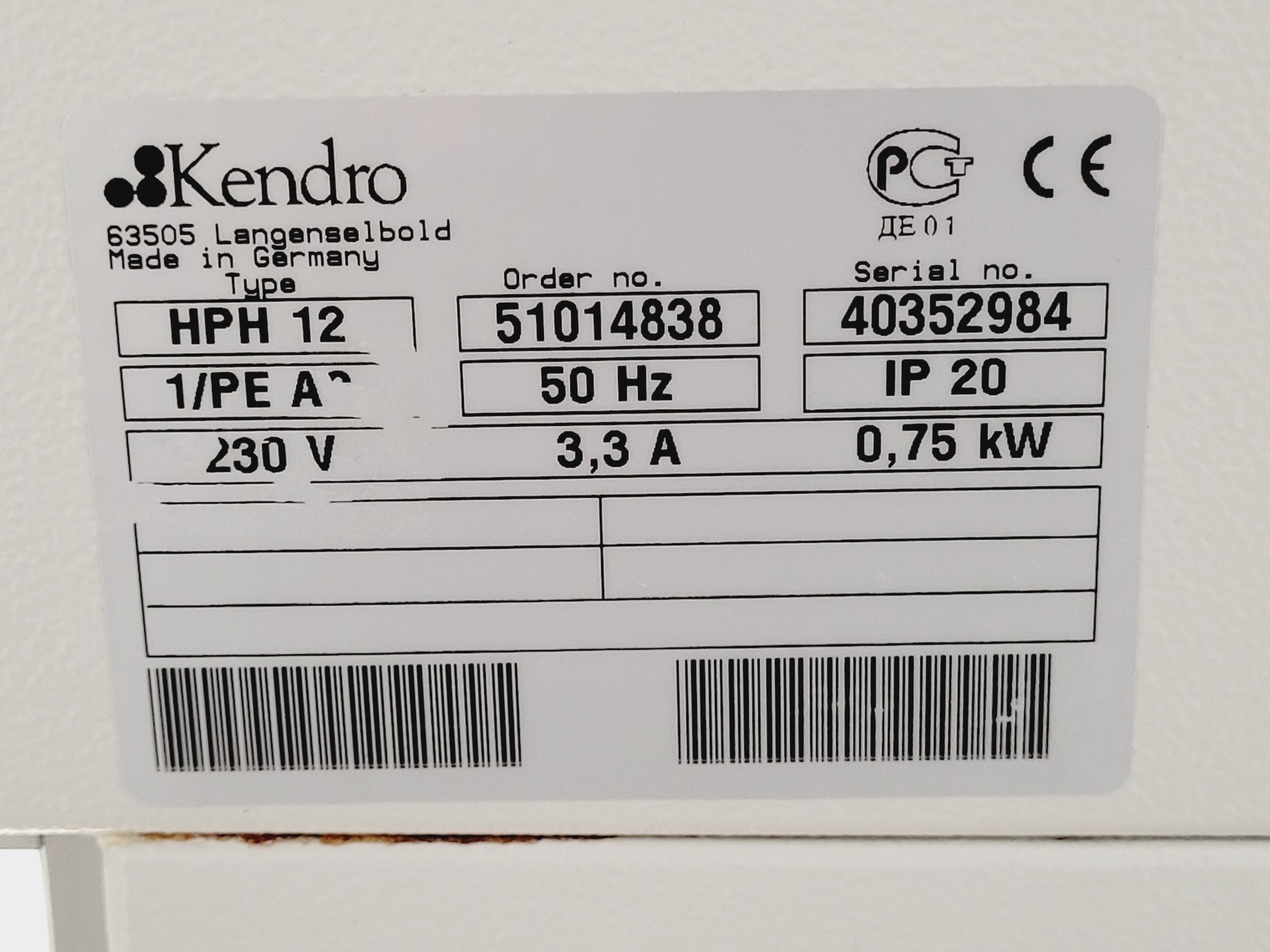 Image of Heraeus HERAguard HPH 12 Clean Bench Lab