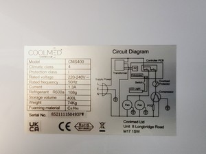 Thumbnail image of Coolmed CMS400 Medical/Pharmacy Refrigerator