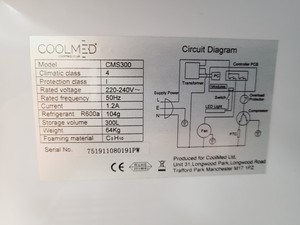 Thumbnail image of Coolmed CMS300 Medical/Pharmacy Refrigerator