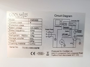 Thumbnail image of Coolmed CMS300 Medical/Pharmacy Refrigerator