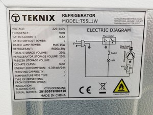 Thumbnail image of Teknix T55L1W Lab Refrigerator