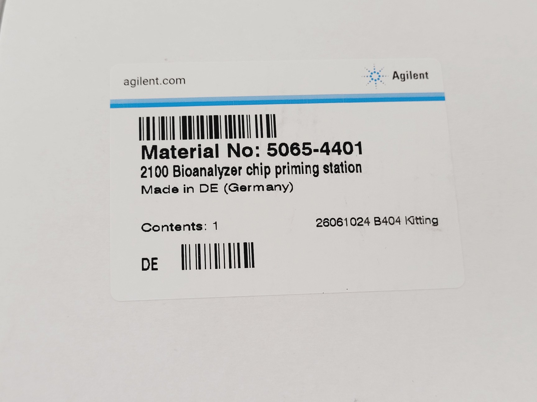 Image of Agilent 2100 G2939A Bioanalyzer System & DNA Chips Spares/Repair Lab