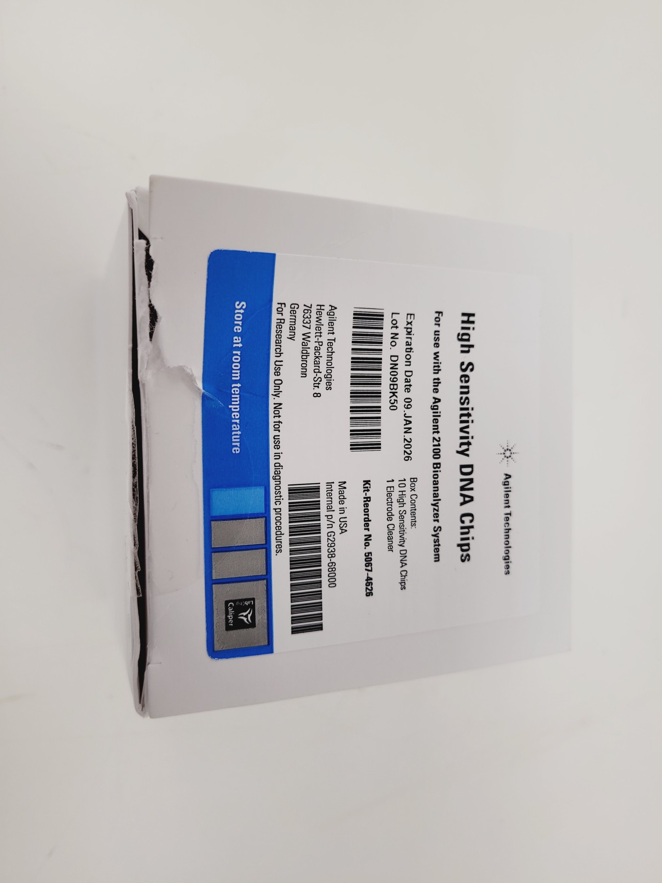 Image of Agilent 2100 G2939A Bioanalyzer System & DNA Chips Spares/Repair Lab