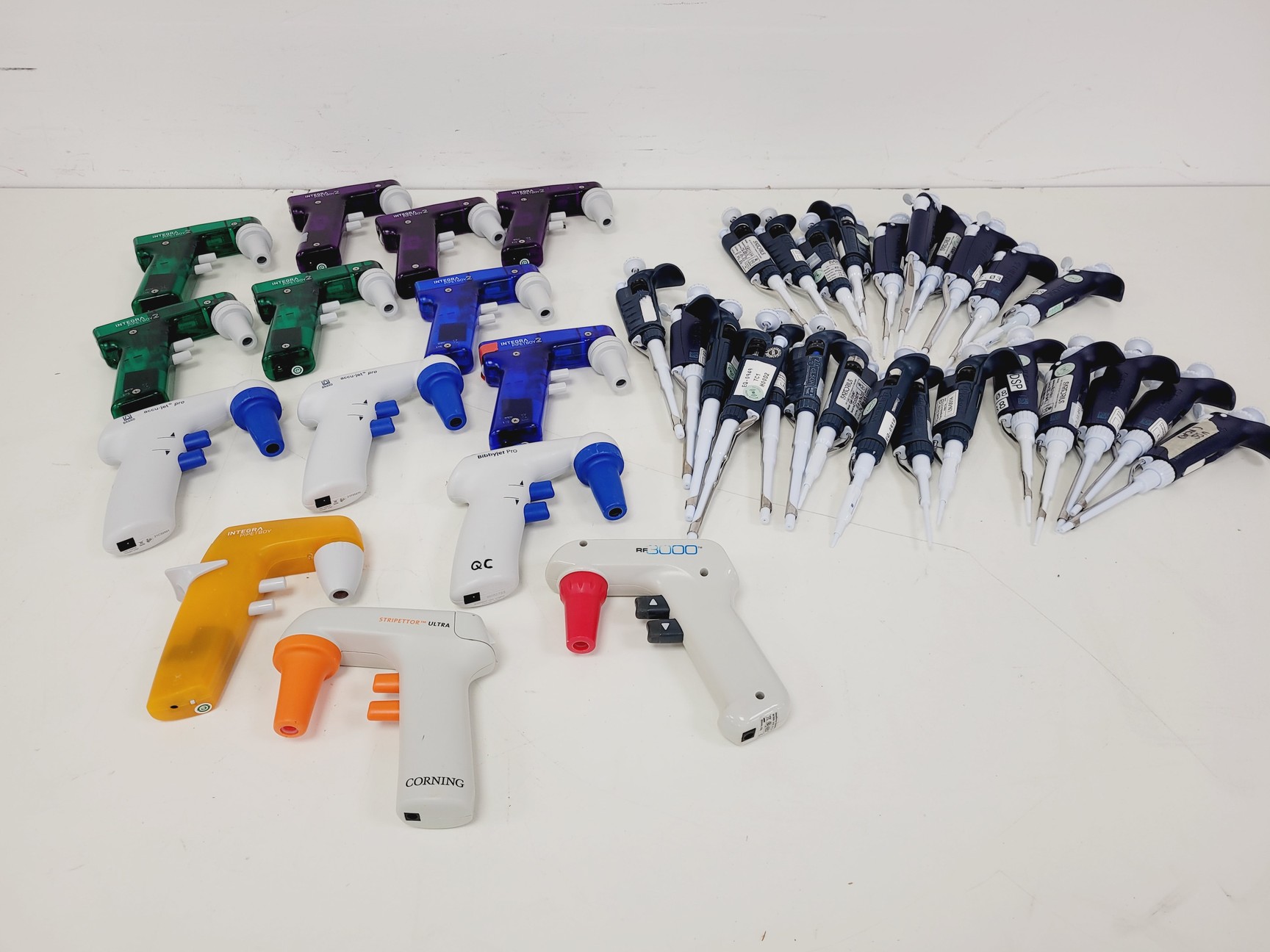 Image of Lot of Mixed Brand Pipettes & Gilson Carrousels Lab