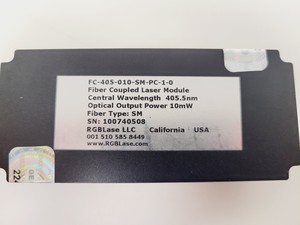 Thumbnail image of RGBLase Fiber Coupled Laser Module 405.5nm FC-405-010-SM-PC-1-0