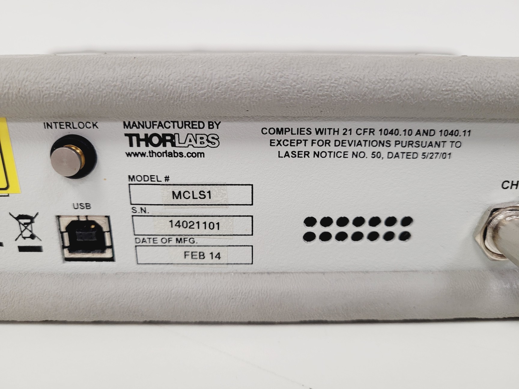 Image of ThorLabs MCLS1 Multi Channel Fiber Coupled Laser Source w/ 4 x Lasers Lab
