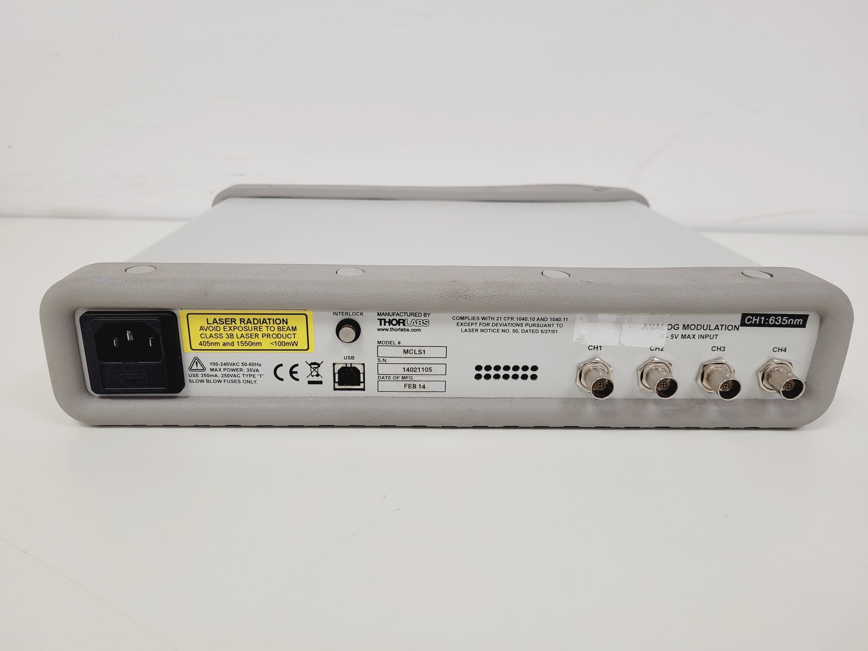 Image of ThorLabs MCLS1 Multi Channel Fiber Coupled Laser Source 