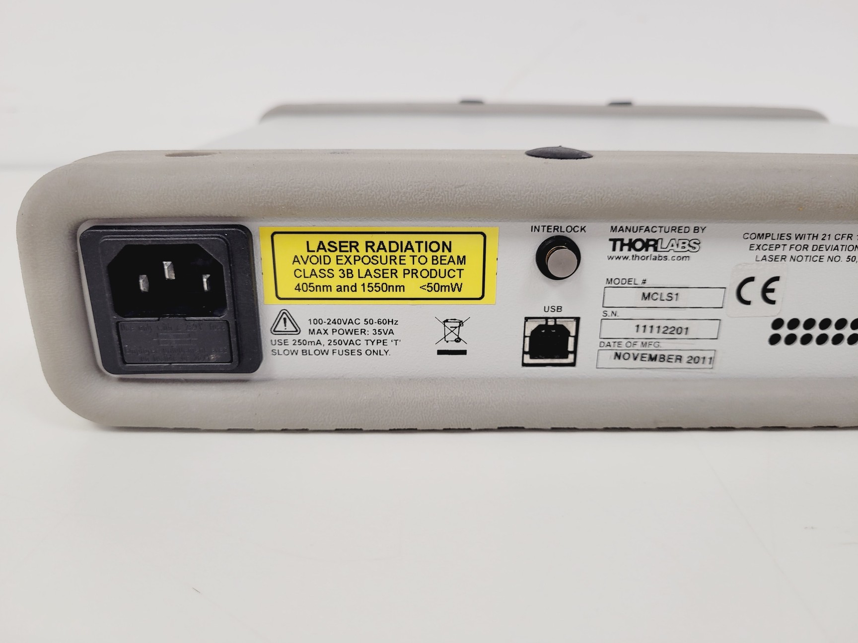 Image of ThorLabs Model MCLS1 Multi Channel Fiber Coupled Laser Source w/ 635nm Laser