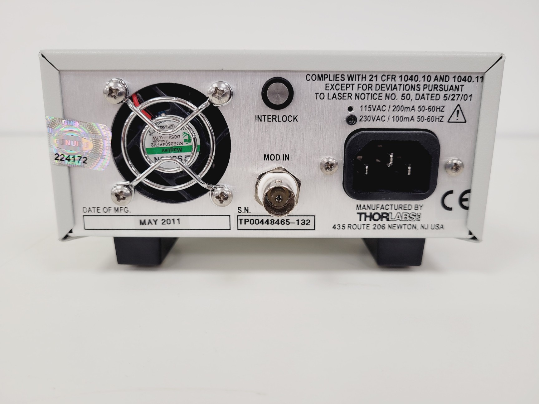 Image of ThorLabs S1FC675 Laser Source 675nm